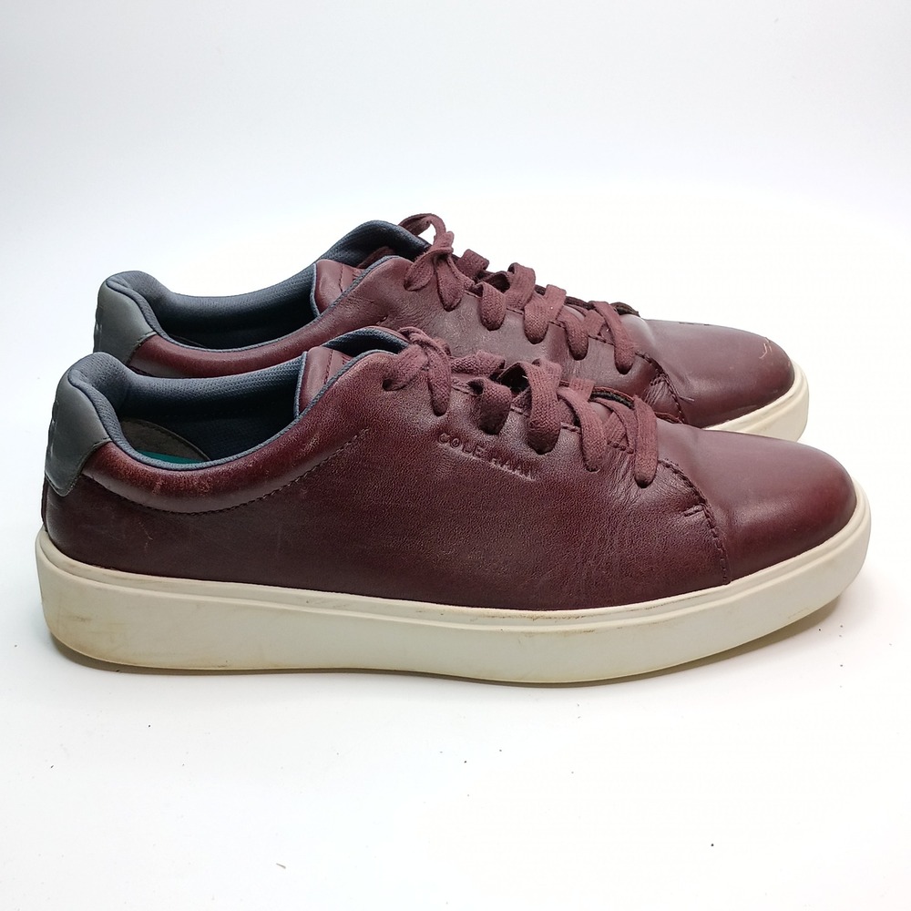 Cole Haan Grand Crosscourt II Mens Burgundy Leather Sneakers C27494 Size 9.5 M - Picture 5 of 11